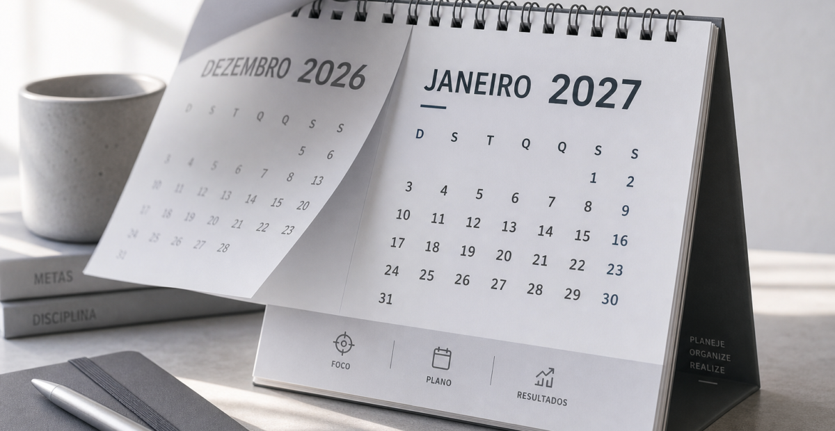 Bloco de calendário marcando janeiro de 2027, representando o novo prazo para inscrição obrigatória no CNPJ para pessoas físicas